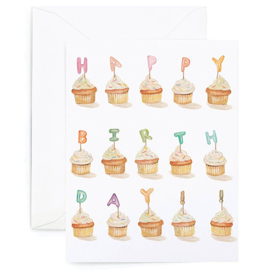Birthday Cupcakes Greeting Card - The Localist