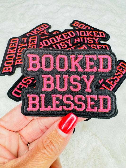 Booked Busy Blessed Embroidered Patch - The Localist