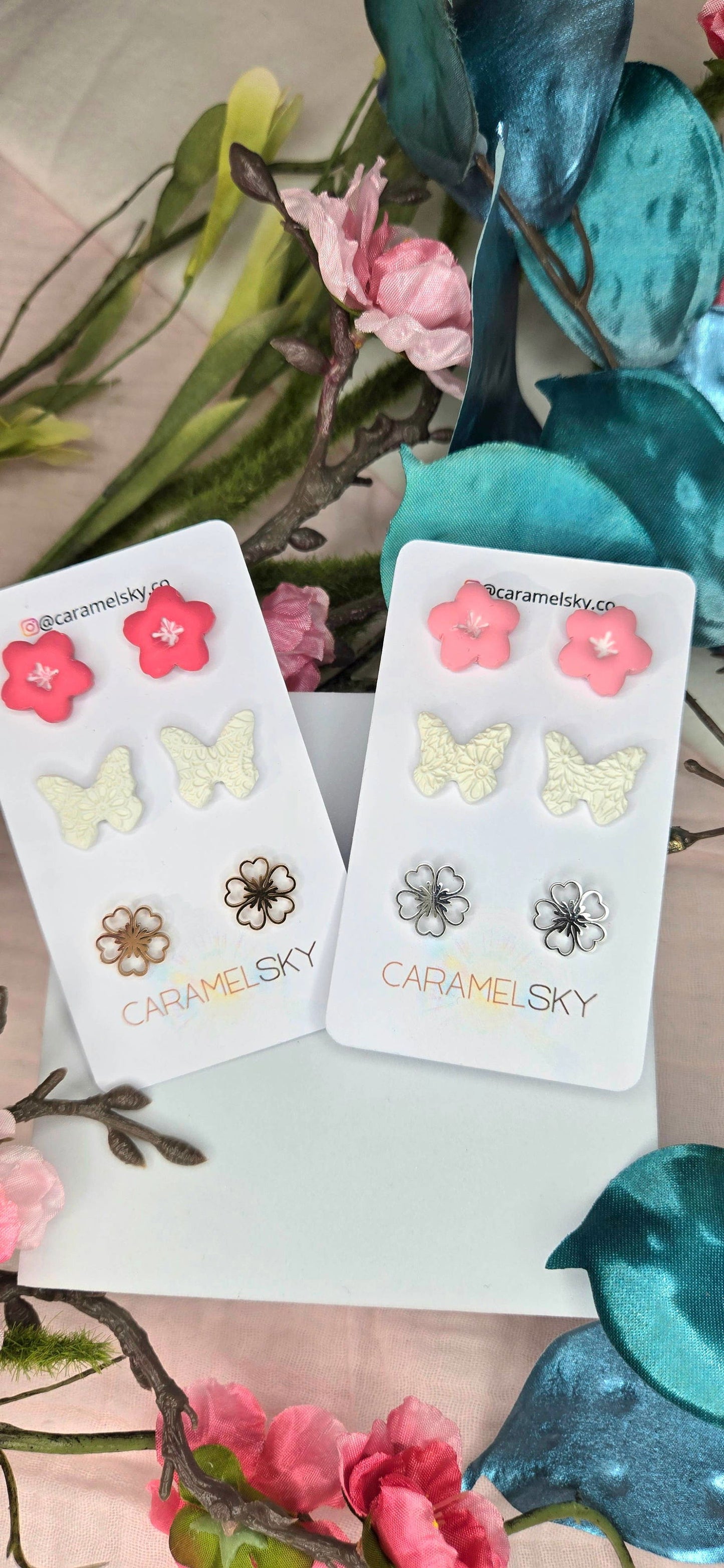 Cherry Blossom Flower Stud Pack - The Localist
