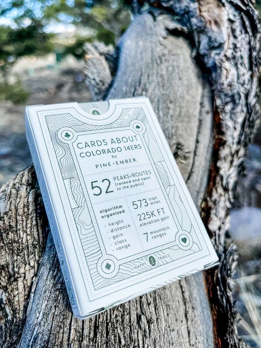 Colorado 14ers Playing Cards from Pine + Ember - The Localist