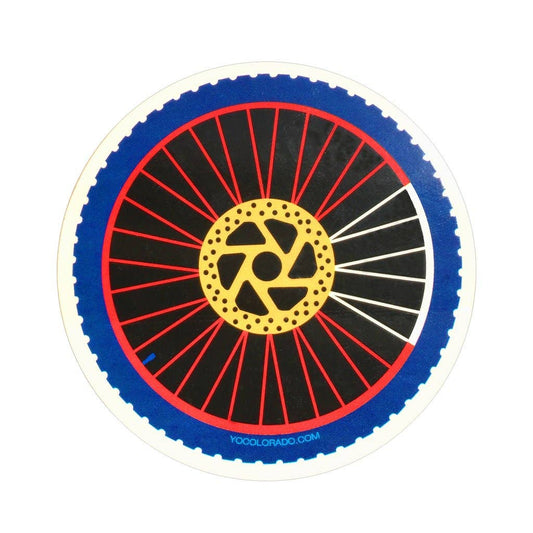 Colorado Mountain Bike Wheel Sticker - The Localist