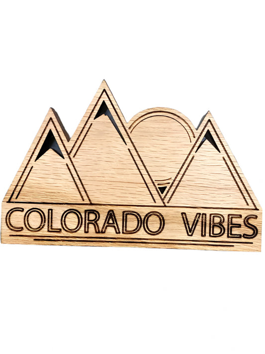 Colorado Vibes WOOD Magnet - The Localist