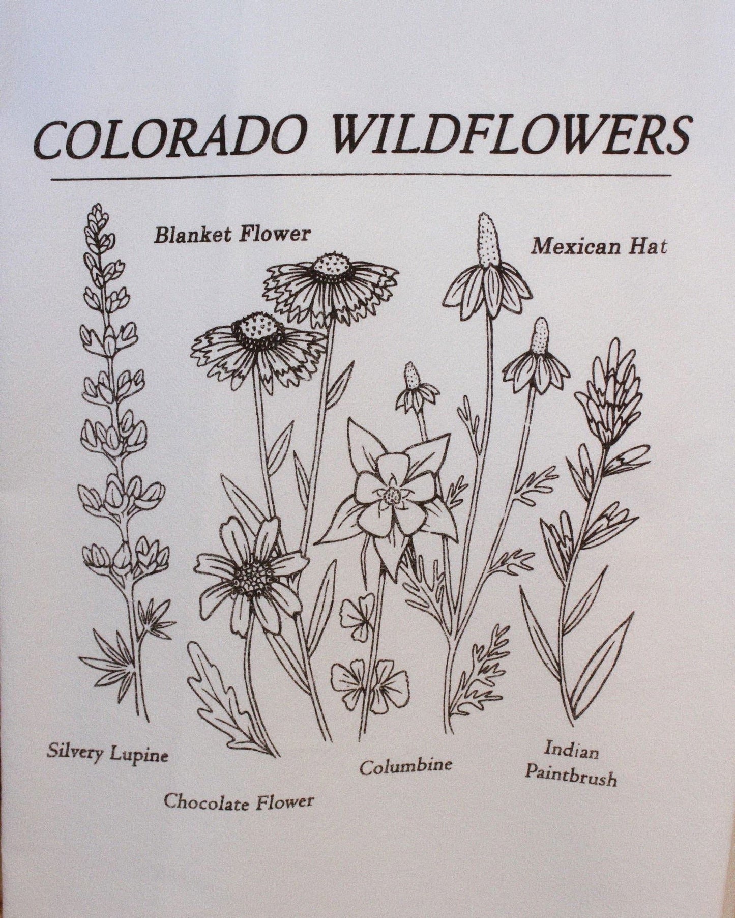 Colorado Wildflowers Tea Towel by Akinz - The Localist