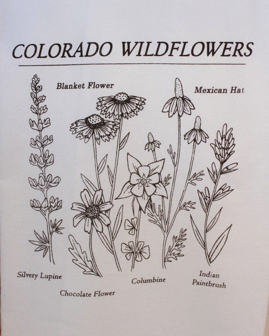 Colorado Wildflowers Tea Towel by Akinz - The Localist