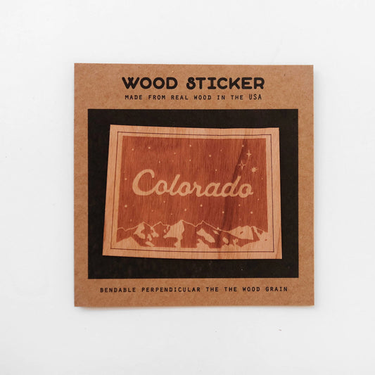 Colorado Wood Sticker - The Localist