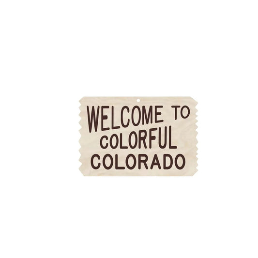 Colorful Colorado Wood Ornament - The Localist