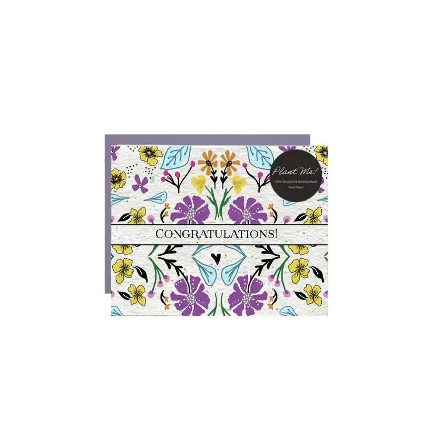 "Congratulations" Plantable Seed Greeting Card - The Localist