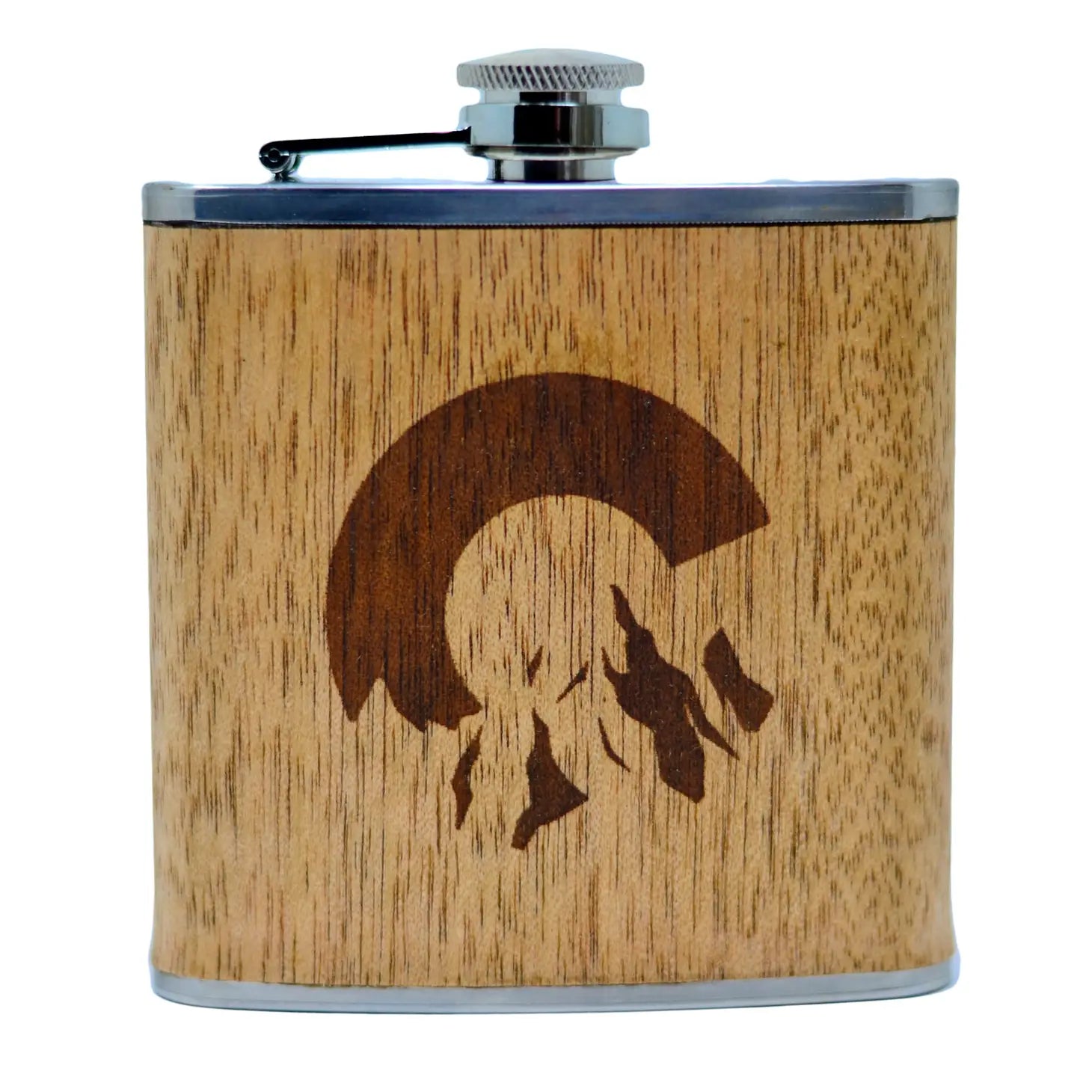 Etched Wooden Flask - The Localist