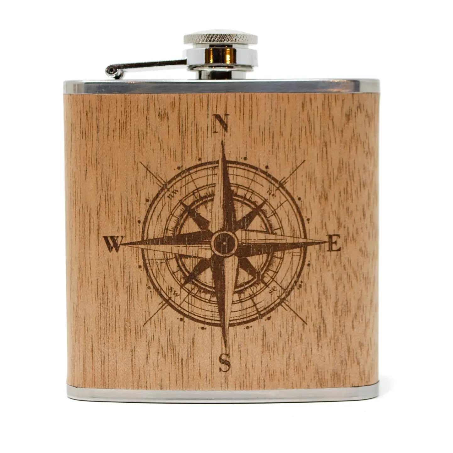 Etched Wooden Flask - The Localist
