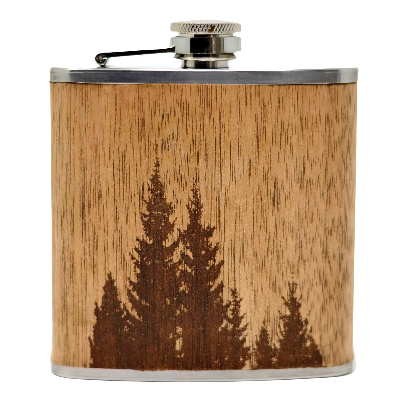 Etched Wooden Flask - The Localist