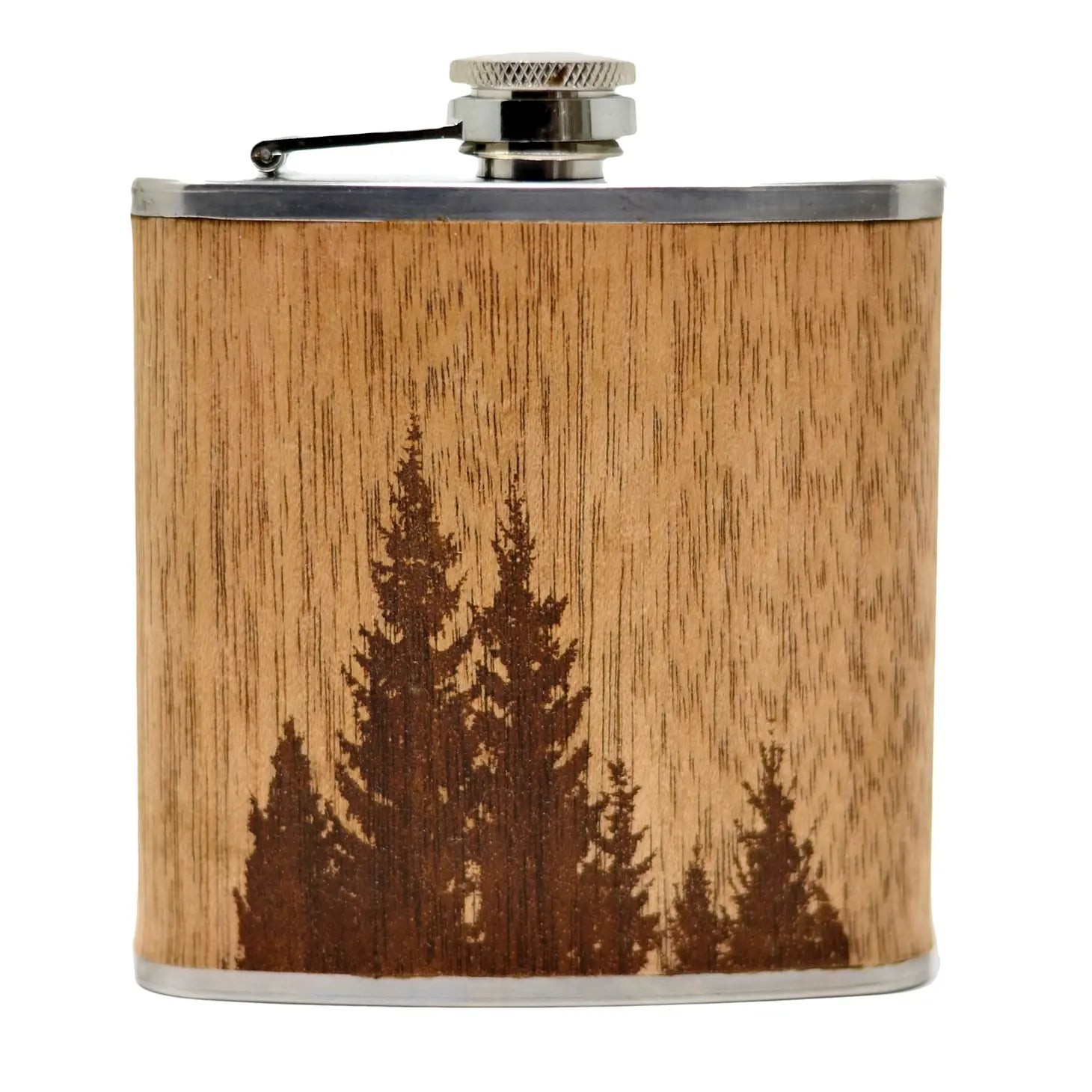 Etched Wooden Flask - The Localist