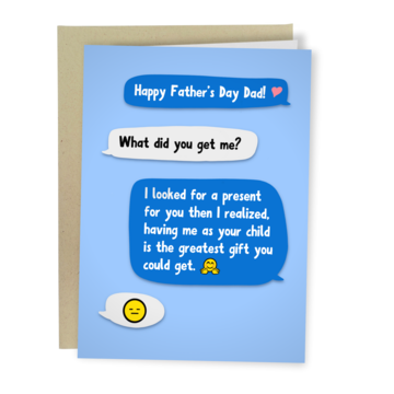 "Father's Day Text" Greeting Card - The Localist