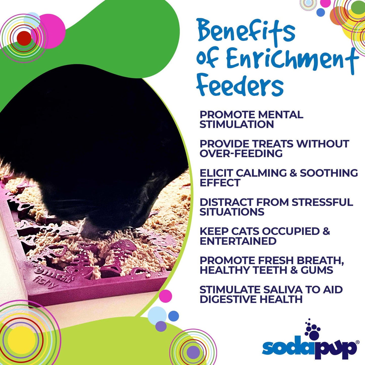 Fishy Design eMat Enrichment Lick Mat - small from SodaPup - The Localist