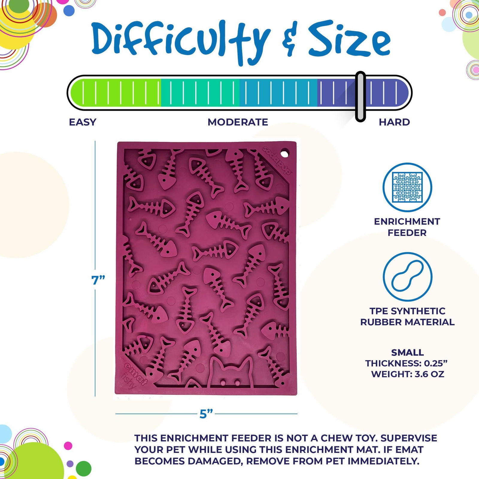 Fishy Design eMat Enrichment Lick Mat - small from SodaPup - The Localist