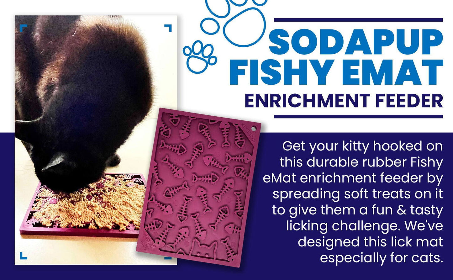 Fishy Design eMat Enrichment Lick Mat - small from SodaPup - The Localist