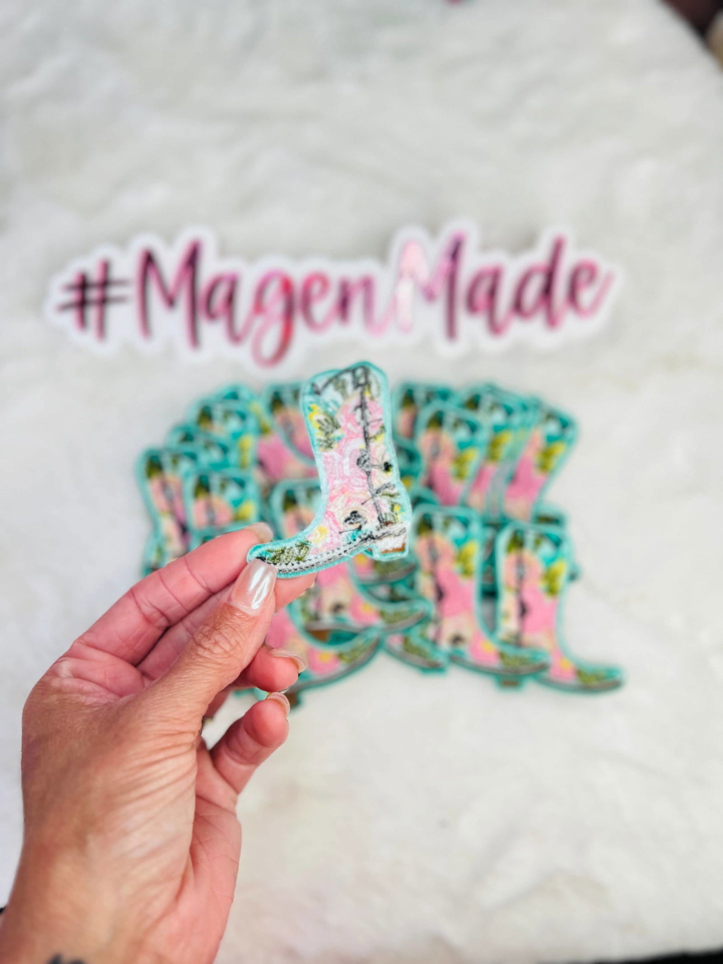 Floral Boot Embroidered Patch - The Localist