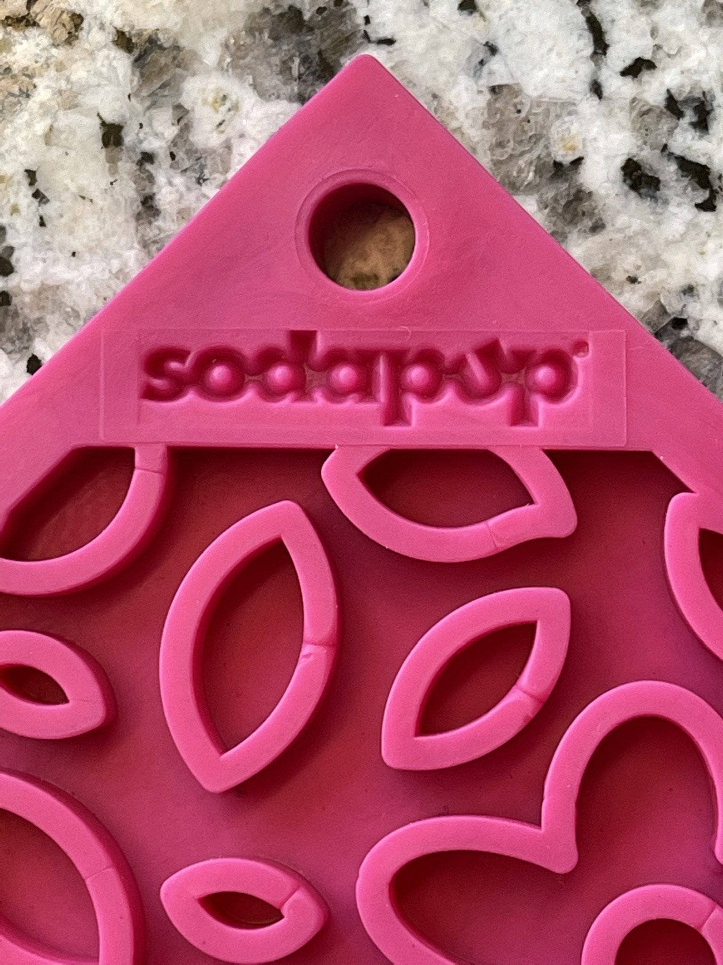 Flower Power Design eMat Enrichment Lick Mat - Pink from SodaPup - The Localist