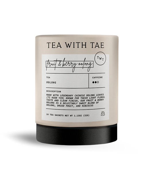 Fruit & Berry Oolong Large Tea Tube Gift (16 tea bags) - The Localist