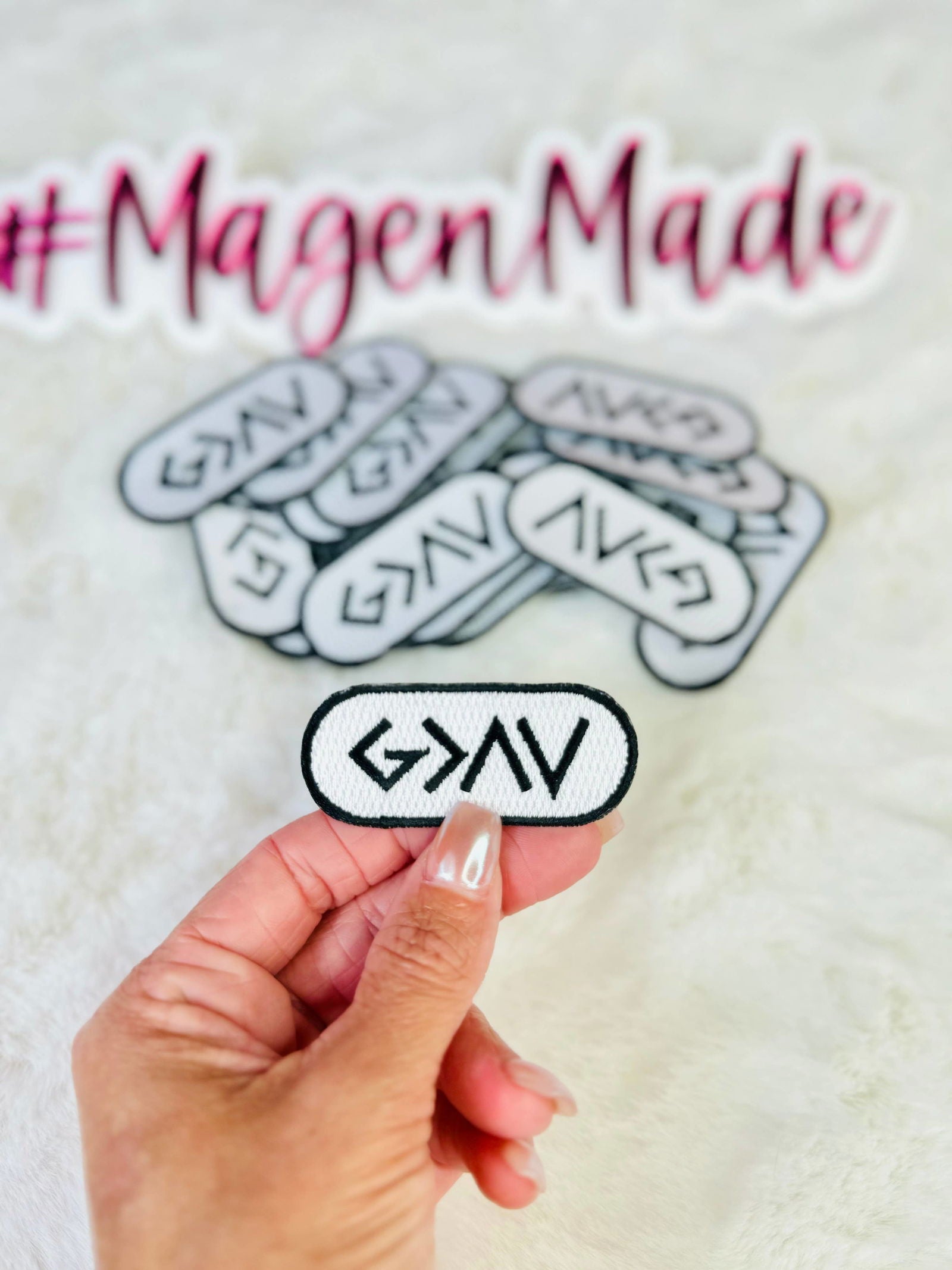 G>^V (God is Greater Than) Embroidered Patch - The Localist