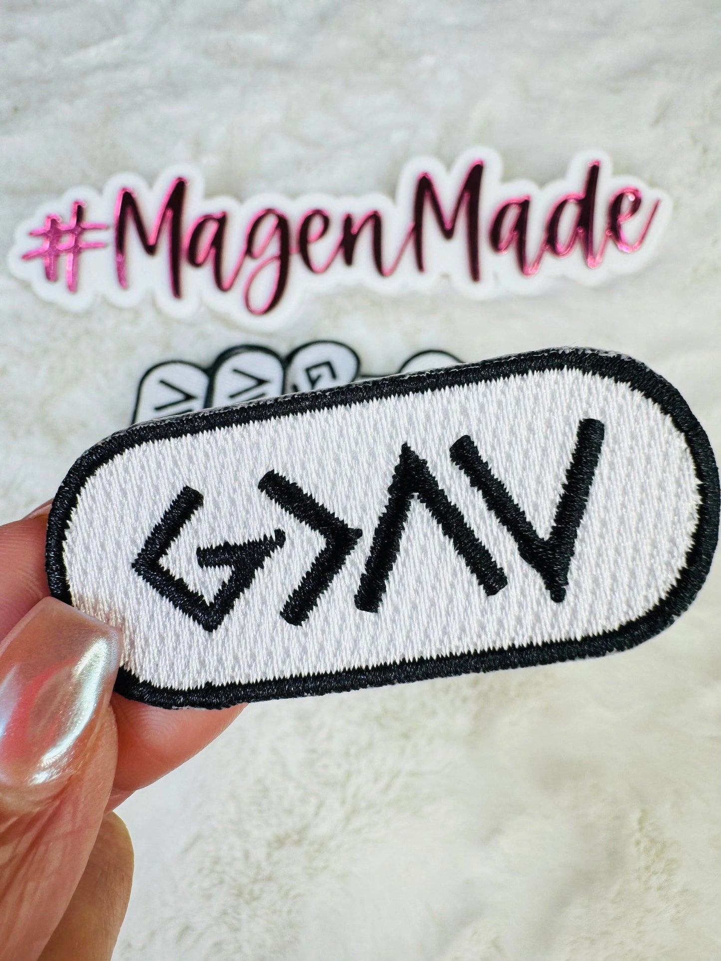 G>^V (God is Greater Than) Embroidered Patch - The Localist