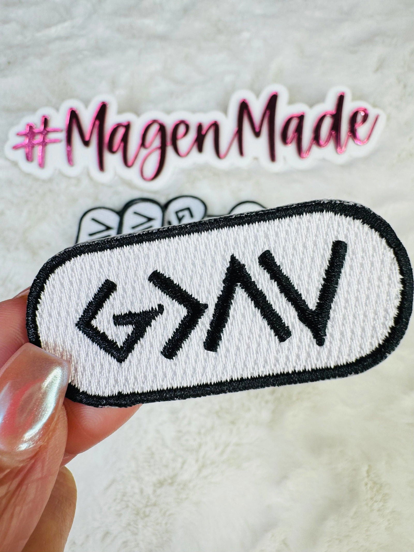 G>^V (God is Greater Than) Embroidered Patch - The Localist