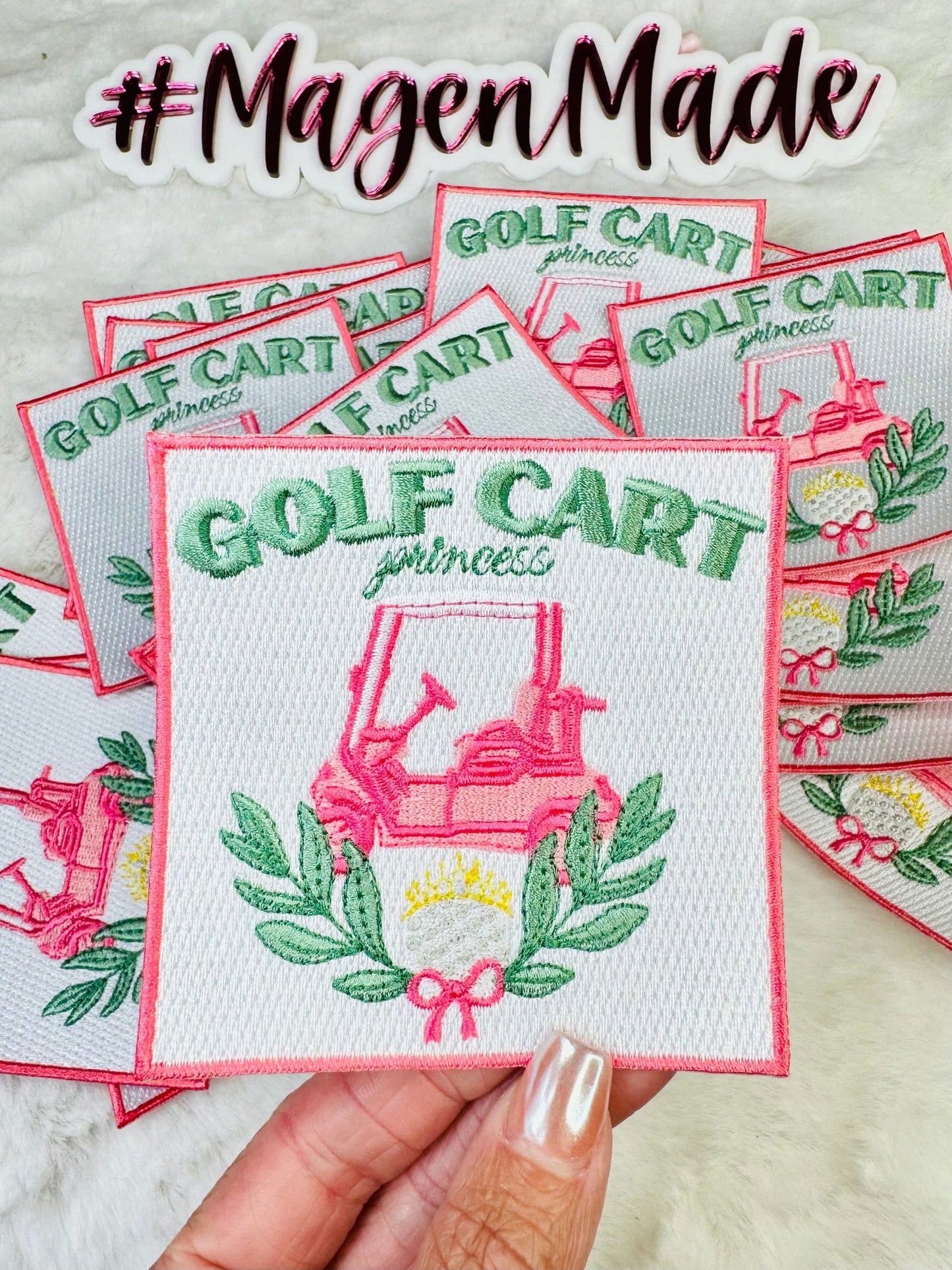 Golf Cart Princess Embroidered Patch - The Localist