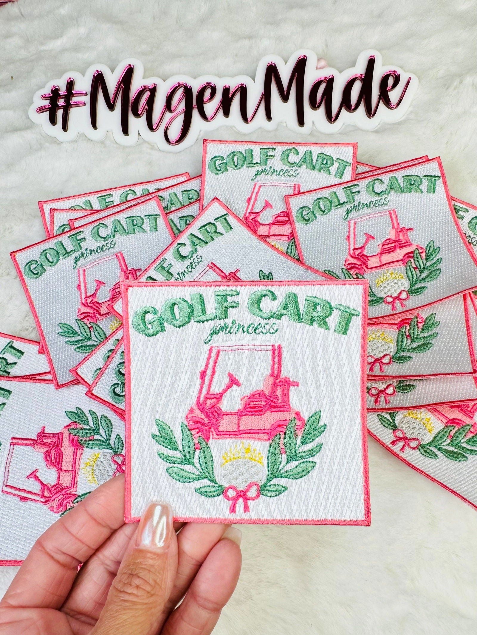 Golf Cart Princess Embroidered Patch - The Localist