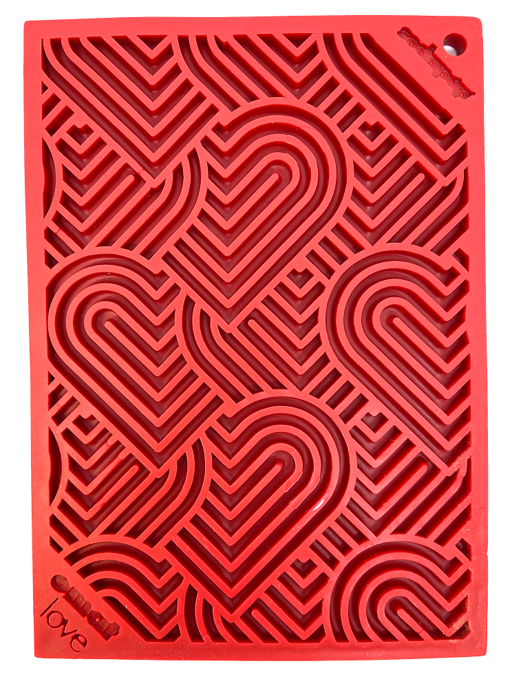 Heart Design Valentine Enrichment Lick Mat - The Localist