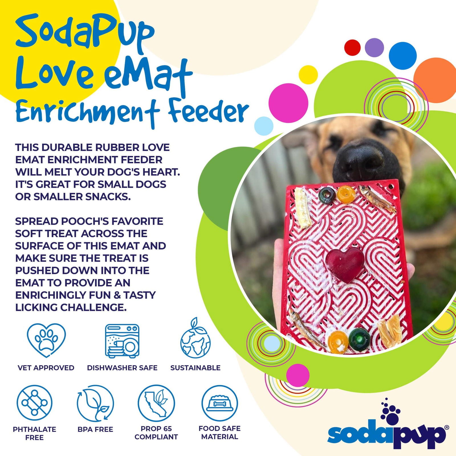 Heart Design Valentine Enrichment Lick Mat - The Localist