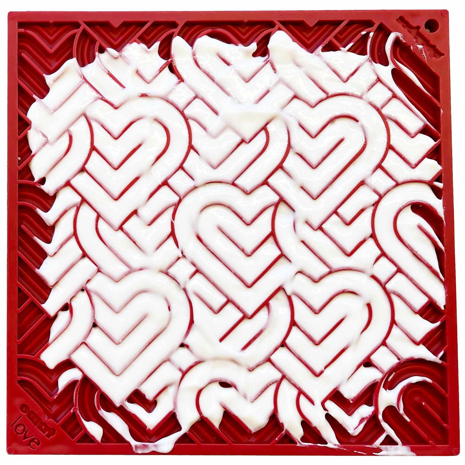 Heart Design Valentine Enrichment Lick Mat - The Localist