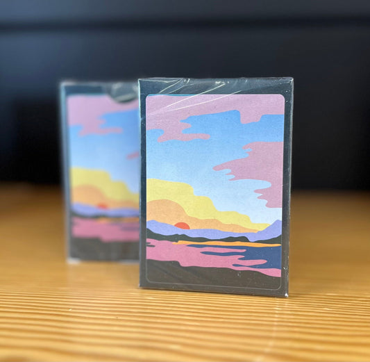 Hills and Valleys Sunset Playing Cards - The Localist