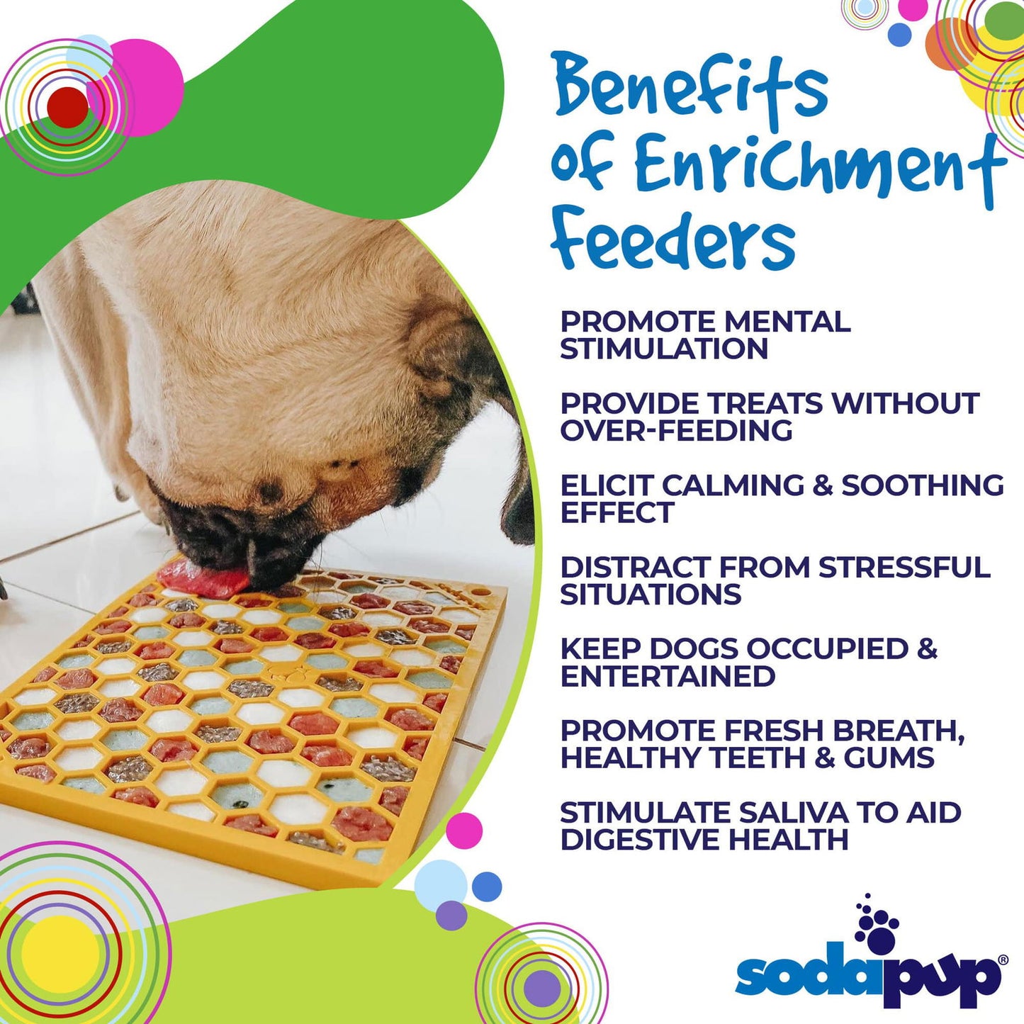 Honeycomb Design Emat Enrichment Licking Mat - Yellow - Larg - The Localist