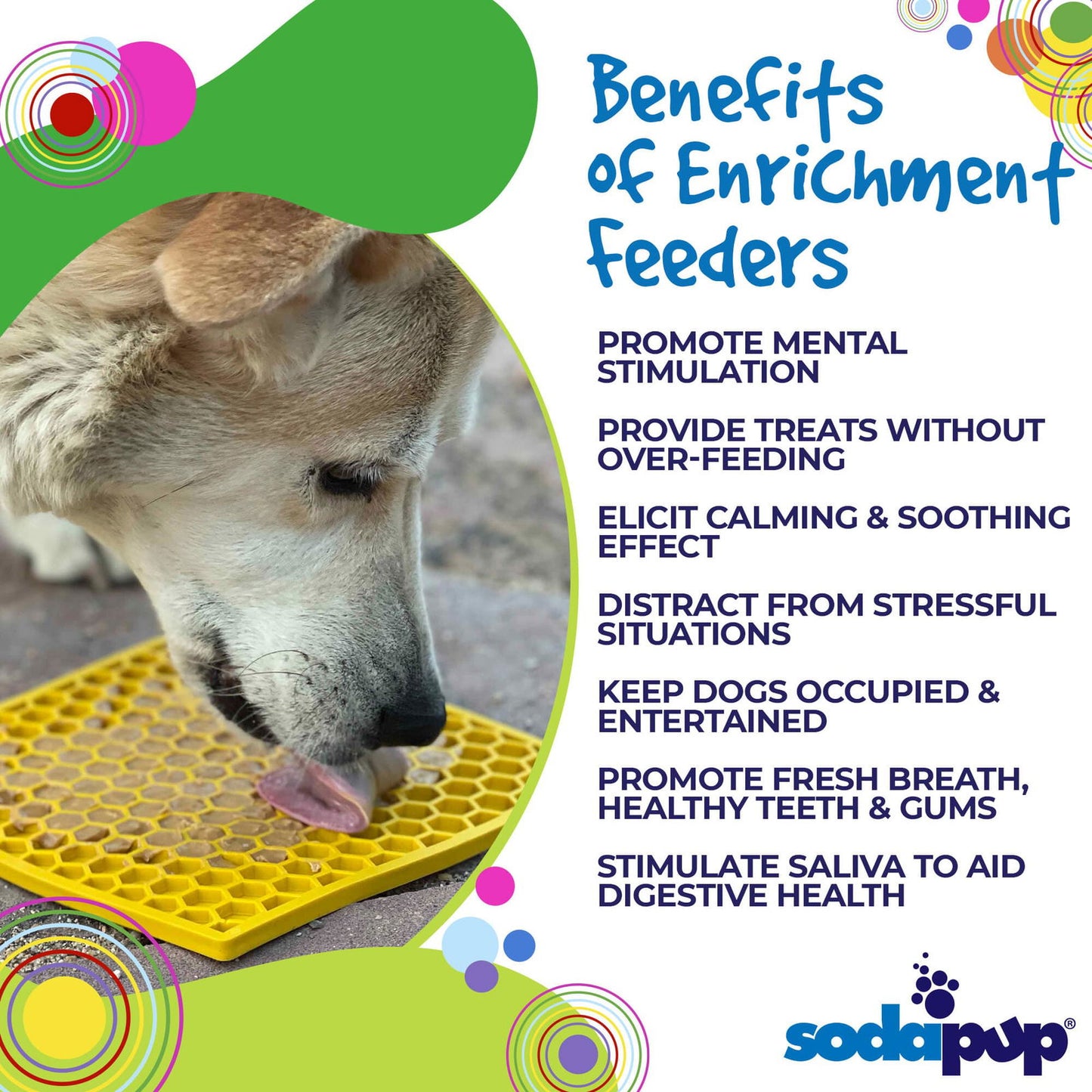 Honeycomb Design Emat Enrichment Licking Mat - Yellow - Larg - The Localist