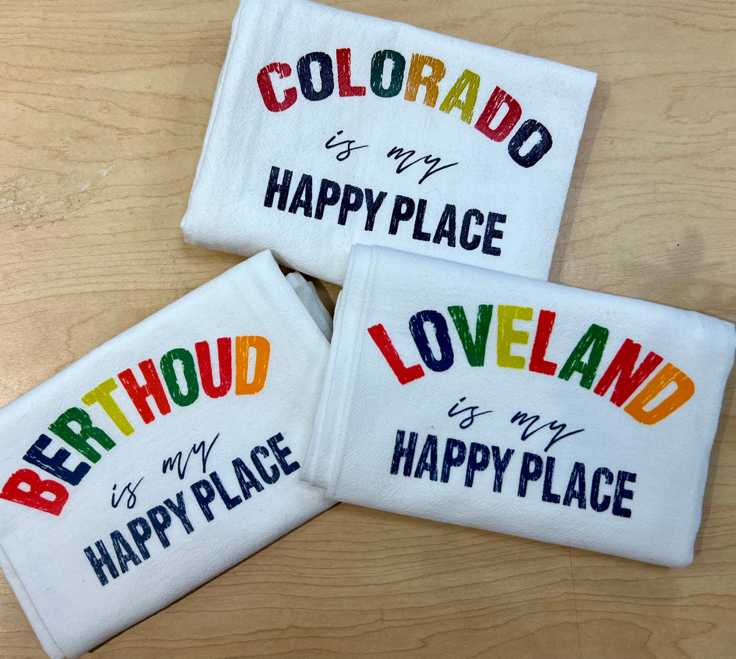 Happy Place Kitchen Towel