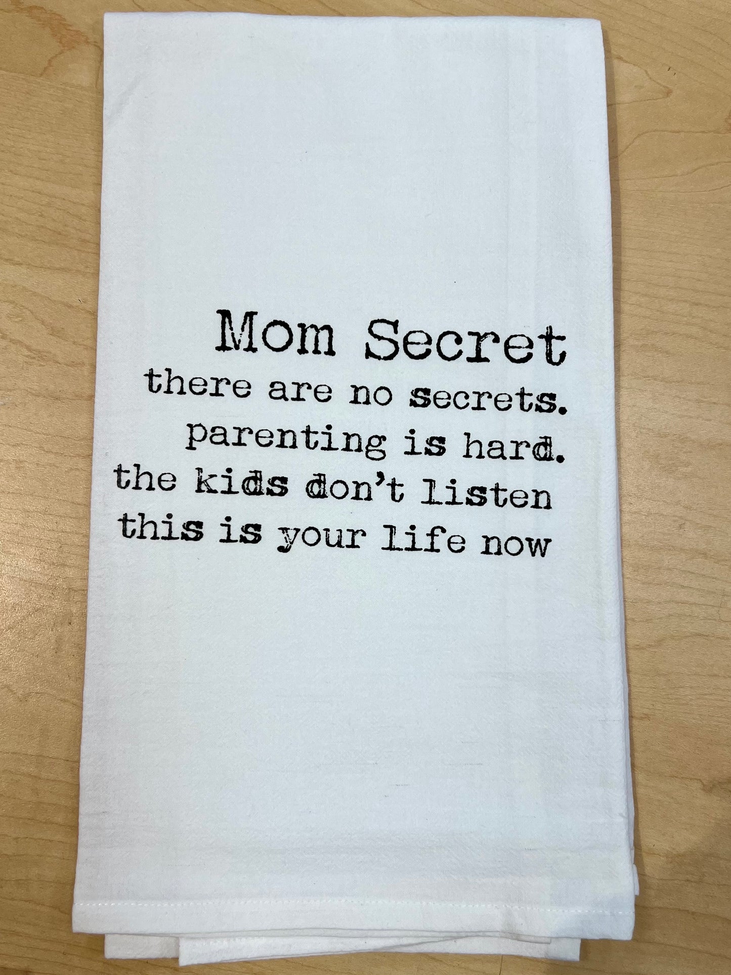 Funny gift towel | Mom Secret | parenting