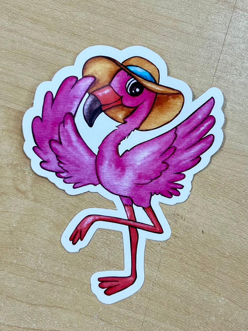 Flamingo Sticker with Song