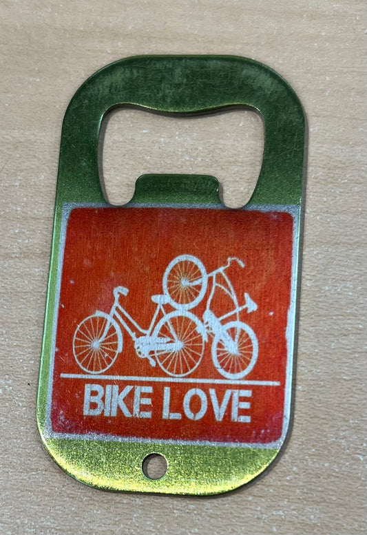 "Bike Love" Bottle Opener