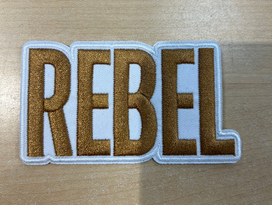 Rebel Embroidered Hat Patch