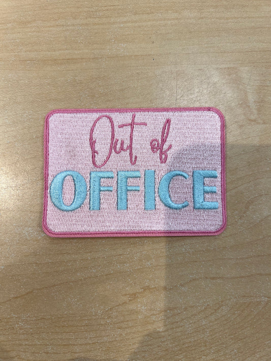 3.5" Out of Office Embroidered Hat Patch