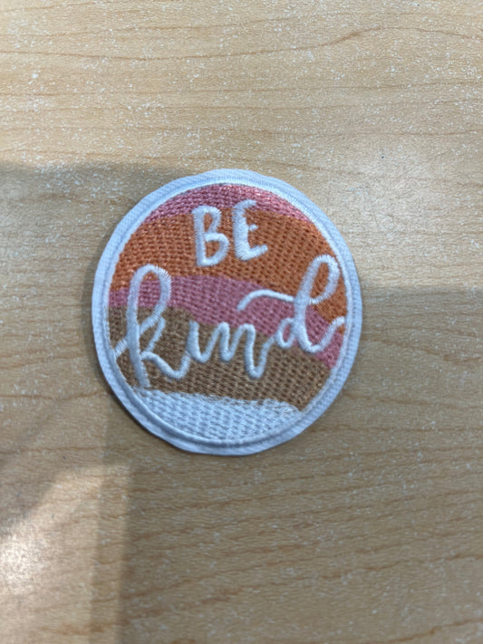 2" Be Kind Embroidered Hat Patch