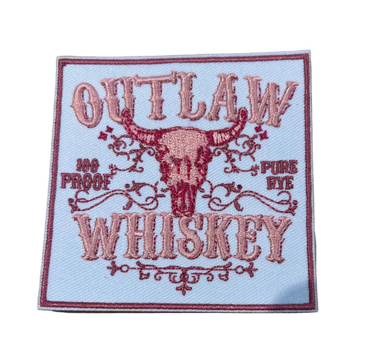 Whiskey Outlaw Embroidered Patch