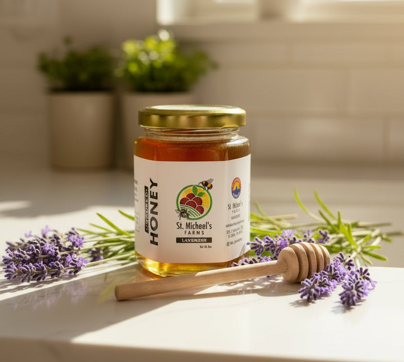 Infused Local Honey by St. Michael's Farm- 6 oz