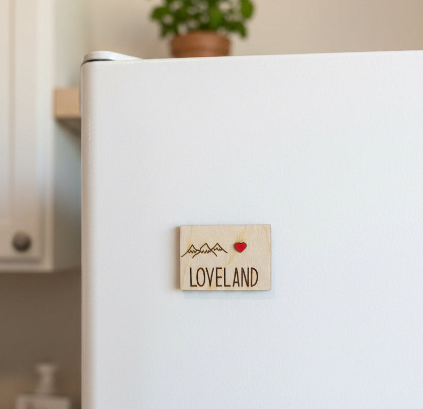 Loveland Heart Magnet by Staut Creations