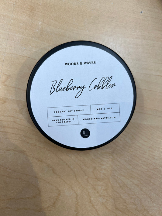4oz Blueberry Cobbler Tin Candle