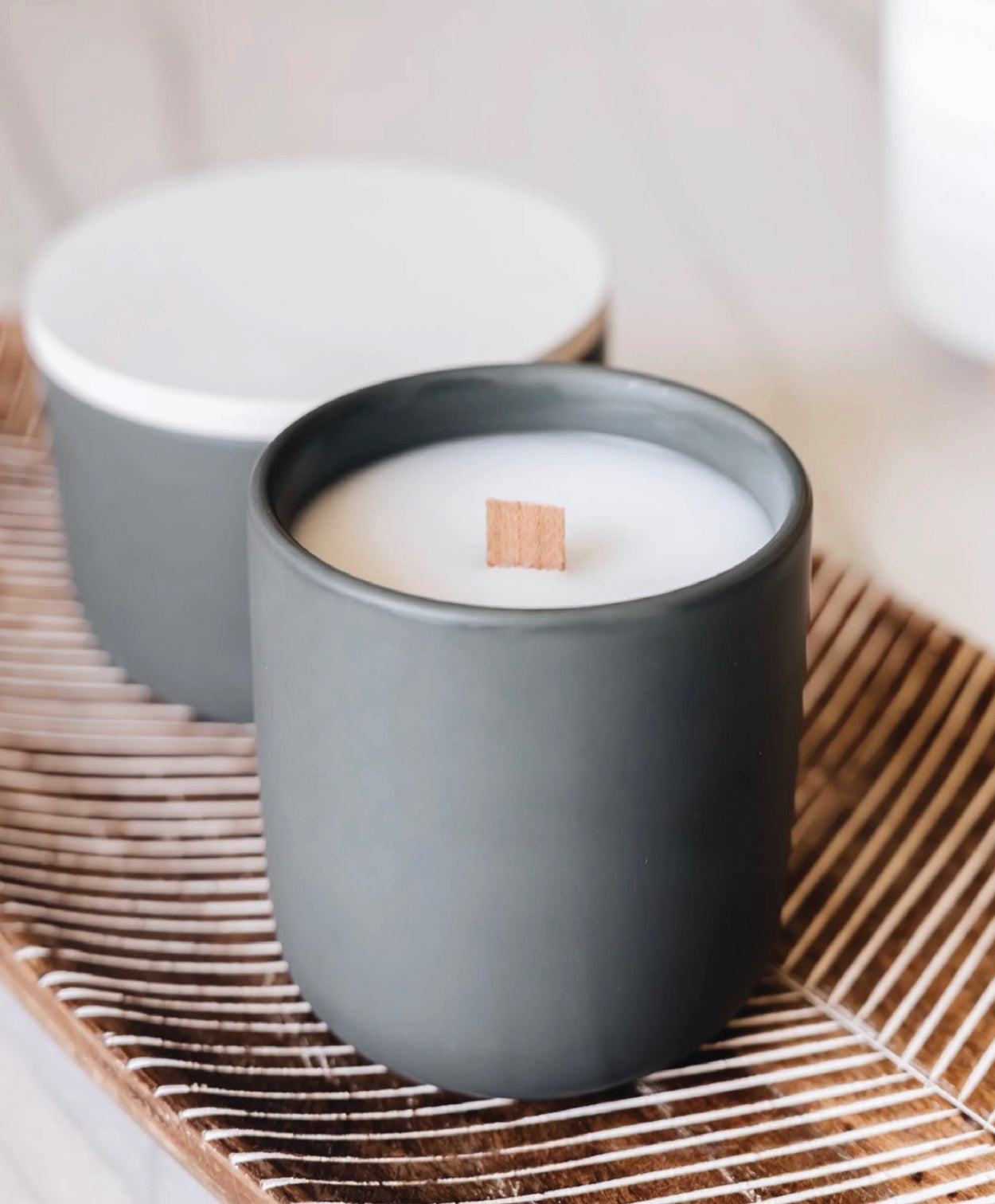 10oz Apricot White Tea Candle
