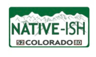 Colorado Themed License Plate Sticker