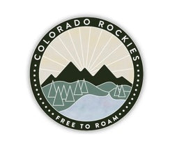 Colorado Rockies "Free to Roam" Sticker