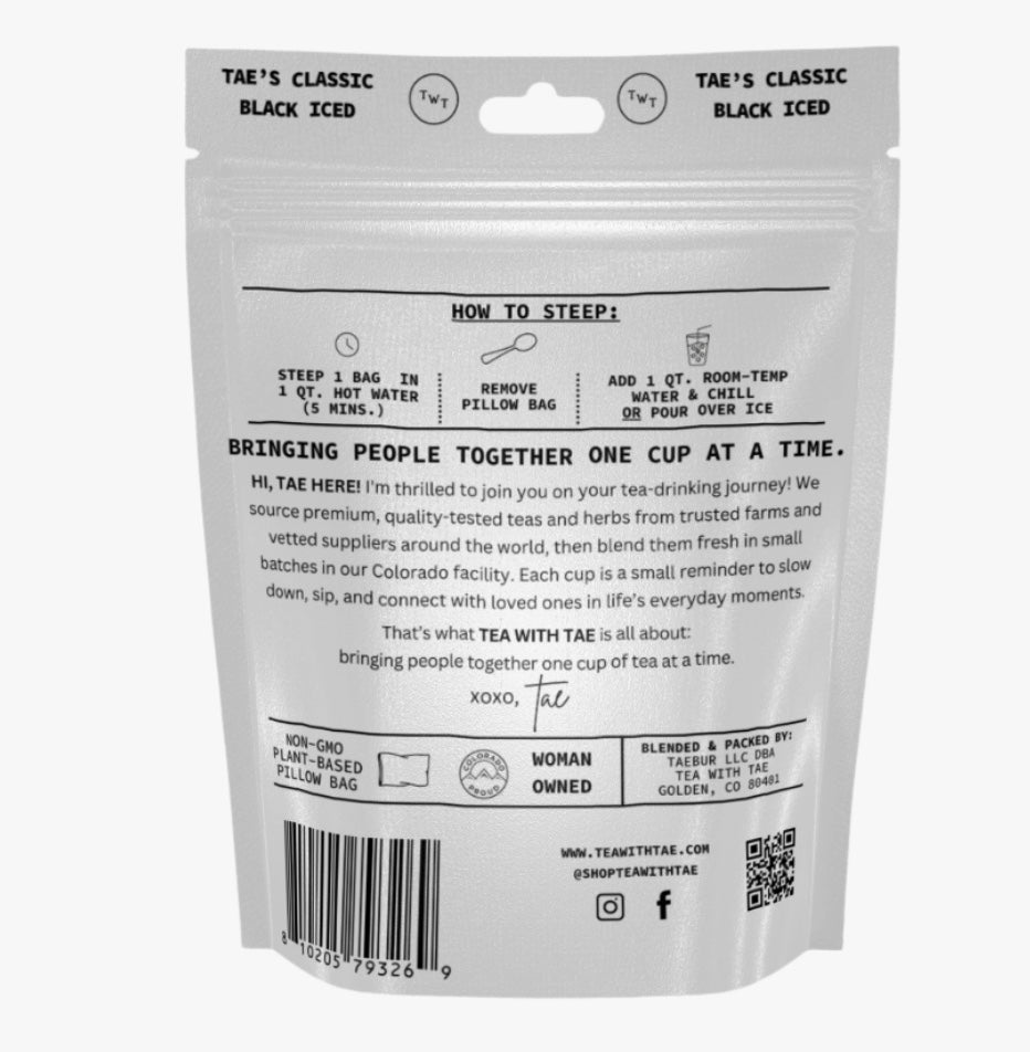 Tae's Classic Black Iced Tea Bags (Copy)