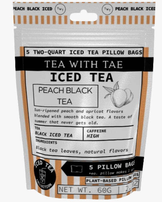Peach Black Iced Tea Bags