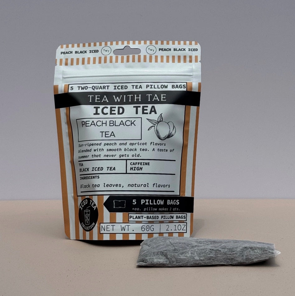 Peach Black Iced Tea Bags